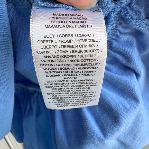 Polo Ralph Lauren Girls Blue Bear Dress Size 12/14 - Picture 4 of 6